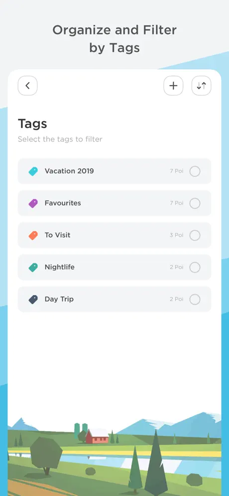 PlaceMapper tag filters
